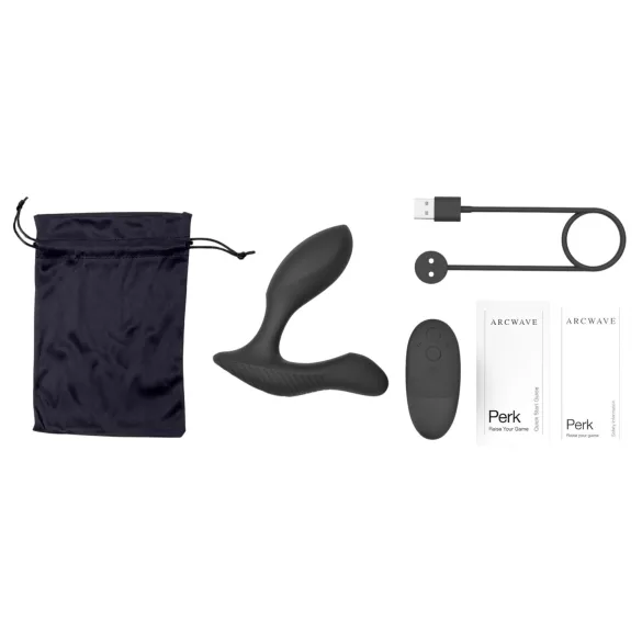 Arcwave Perk - vibrador de próstata com controlo remoto (preto)