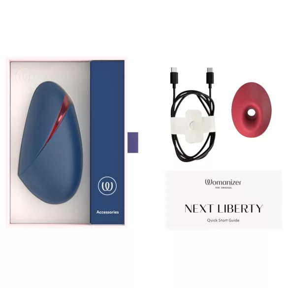 Womanizer Next Liberty - estimulador de clitóris por ondas de ar (azul)