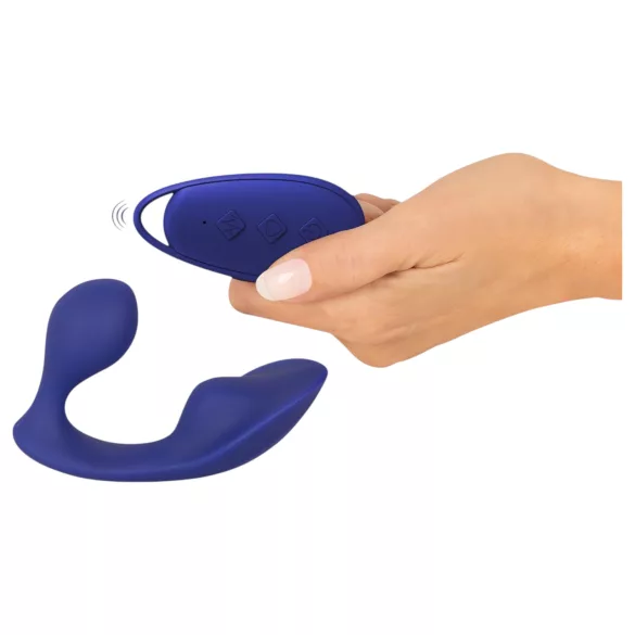 SMILE - vibrador controle remoto para calcinha e anal - silicone azul