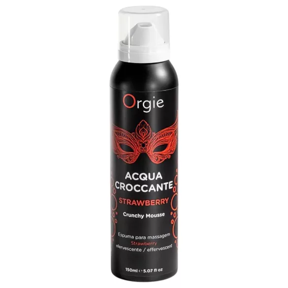 Orgie - espuma de massagem - efeito efervescente - morango 150ml