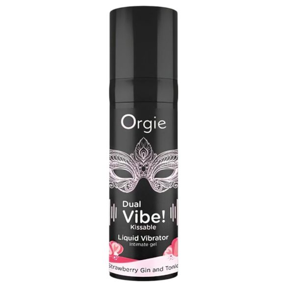 Orgie Dual Vibe - Vibrador Líquido Unissex - Morango - Gin Tônica (15ml)