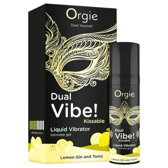 Orgie Dual Vibe - Vibrador Líquido Unissex - Gin Tônica (15ml)