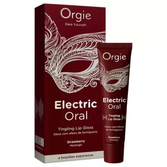 Orgie Electric Oral - brilho labial com efeito formigante - morango (10 ml)