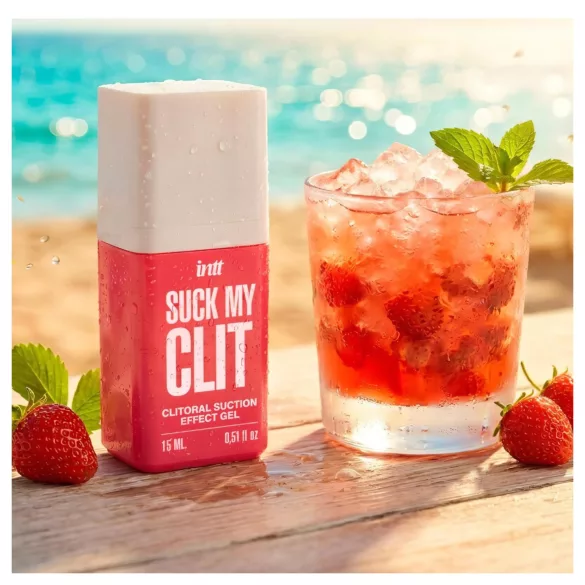 Intt Suck My Clit - gel estimulante de clitóris para mulheres - morango (15 ml)