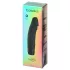 Baseks - vibrador realista em forma de bastão (preto) - 19 cm
