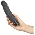 Baseks - vibrador realista em forma de bastão (preto) - 19 cm