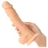 Willie City Luxe - dildo de silicone realista (cor de pele) - 23 cm