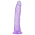Baseks Jellies - dildo de gel com ventosa (roxo)