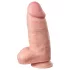 Willie City - dildo grosso realista (cor de pele) - 24,5 cm