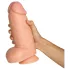 Willie City - dildo grosso realista (cor de pele) - 24,5 cm