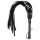 Chicote de couro sintético - preto (42cm)