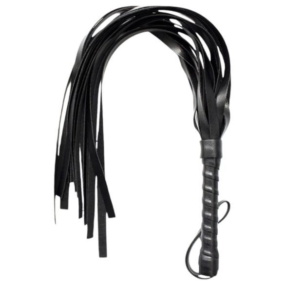 Chicote de couro sintético - preto (42cm)
