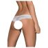 Obsessive Alabastra - Tangas Abertas Femininas com Laço e Flores - Branco - L/XL
