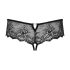 Obsessive Merossa - Tanga Aberta com Strass para Mulheres - Preto - 2XL/3XL