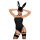 Obsessive OB7008 Sexy Bunny - Traje de Coelhinha (preto) - L/XL