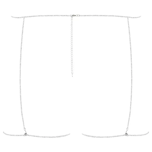 Obsessive Bijou 905 - cinto corporal de joias (prata) - S-L
