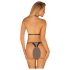Conjunto Obsessive Xenita - Sutiã Transparente com Estampa (Cinza)