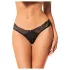 Obsessive - calcinha rendada floral - preta