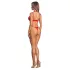 Obsessive - conjunto de lingerie rendado - sutiã e calcinha - vermelho