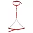Obsessive Inferro - body harness com correntes - efeito couro - vermelho