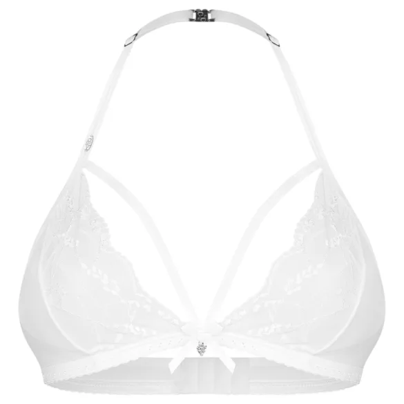 Obsessive Weddya - conjunto de lingerie de duas peças (branco) - L/XL