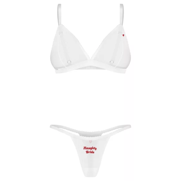 Obsessive Weddya Bride - conjunto de noiva de duas peças (branco) - L/XL