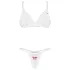 Obsessive Weddya Bride - conjunto de noiva de duas peças (branco) - L/XL