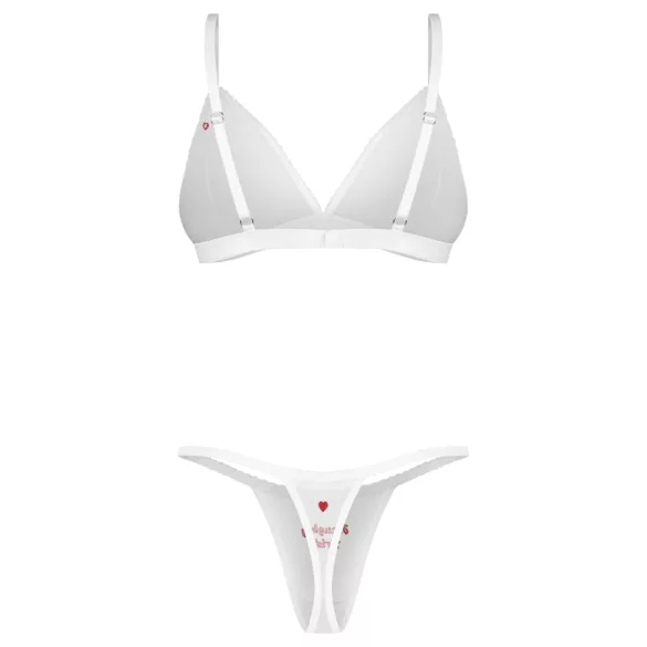 Obsessive Weddya Bride - conjunto de noiva de duas peças (branco) - L/XL