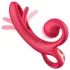 Sweet Play - vibrador clitóris com braço - silicone - vermelho