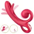 Sweet Play - vibrador clitóris com braço - silicone - vermelho