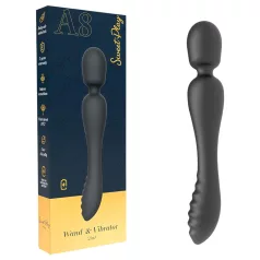 Sweet Play - vibrador massageador e ponto G - silicone preto
