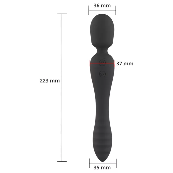 Sweet Play - vibrador massageador e ponto G - silicone preto