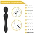 Sweet Play - vibrador massageador e ponto G - silicone preto