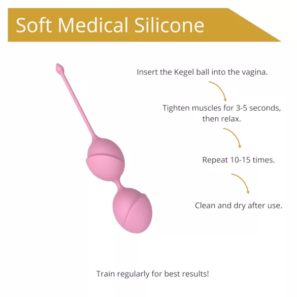 Sweet Play - bolas tailandesas duplas - silicone rosa
