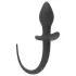 Erospace Wild Play - plug anal com cauda, para roleplay (preto)