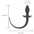 Cauda Selvagem - plug anal com rabo (preto)