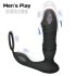 Men's Play - vibrador anal inteligente e empurrador (preto)