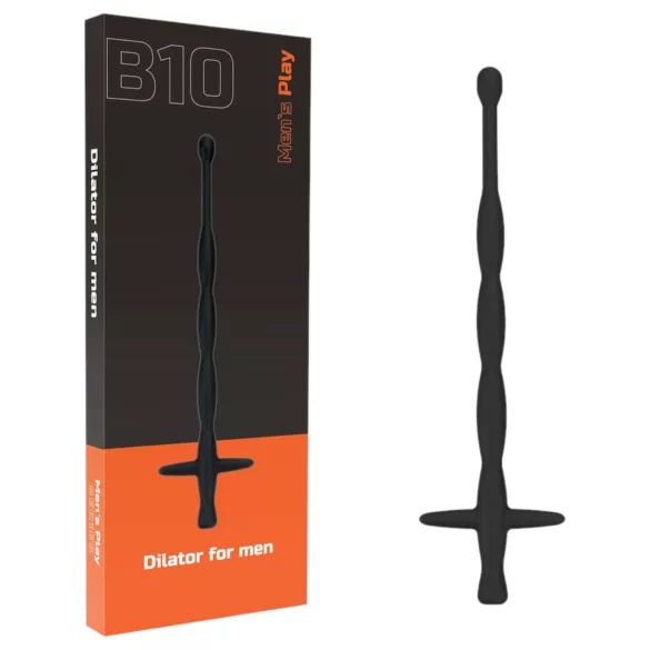 Men's Play - dilatador uretral masculino - silicone - preto