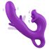 Sweet Play - vibrador ponto G com língua vibratória - silicone lilás