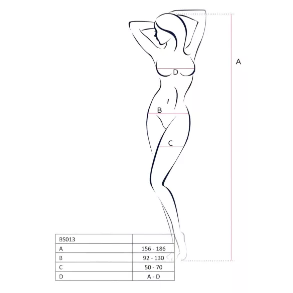Passion BS013 - conjunto lingerie arrastão listrado - branco - S-L