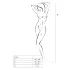 Passion BS016 - conjunto sensual arrastão minimalista - vermelho - S-L