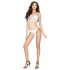 Passion BS035 - Body aberto em rede com alças (branco) - Tamanhos S-L