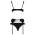 Passion Floris - conjunto lingerie feminina - preto - L/XL