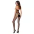 Passion BS048 - body arrastão aberto com gola - preto - S-L