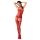 Passion BS050 - conjunto rendado com coração e flores (vermelho) - Tamanho S-L