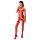 Passion BS056 - conjunto de rede rendada (vermelho) - Tamanhos S-L