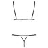 Passion Devil Solon - Conjunto de Arnês Rendado (preto) - L/XL
