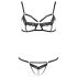 Passion Devil Solon - Conjunto de Arnês Rendado (preto)