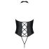 Passion Nancy - body aberto com tiras cruzadas (preto)
