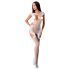 Conjunto Passion BS082 - renda, sem mangas, rede - branco (S-L)
